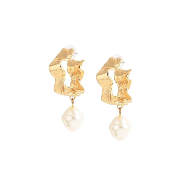 Sohi Womens Abstract Hoop Earrings Product Image