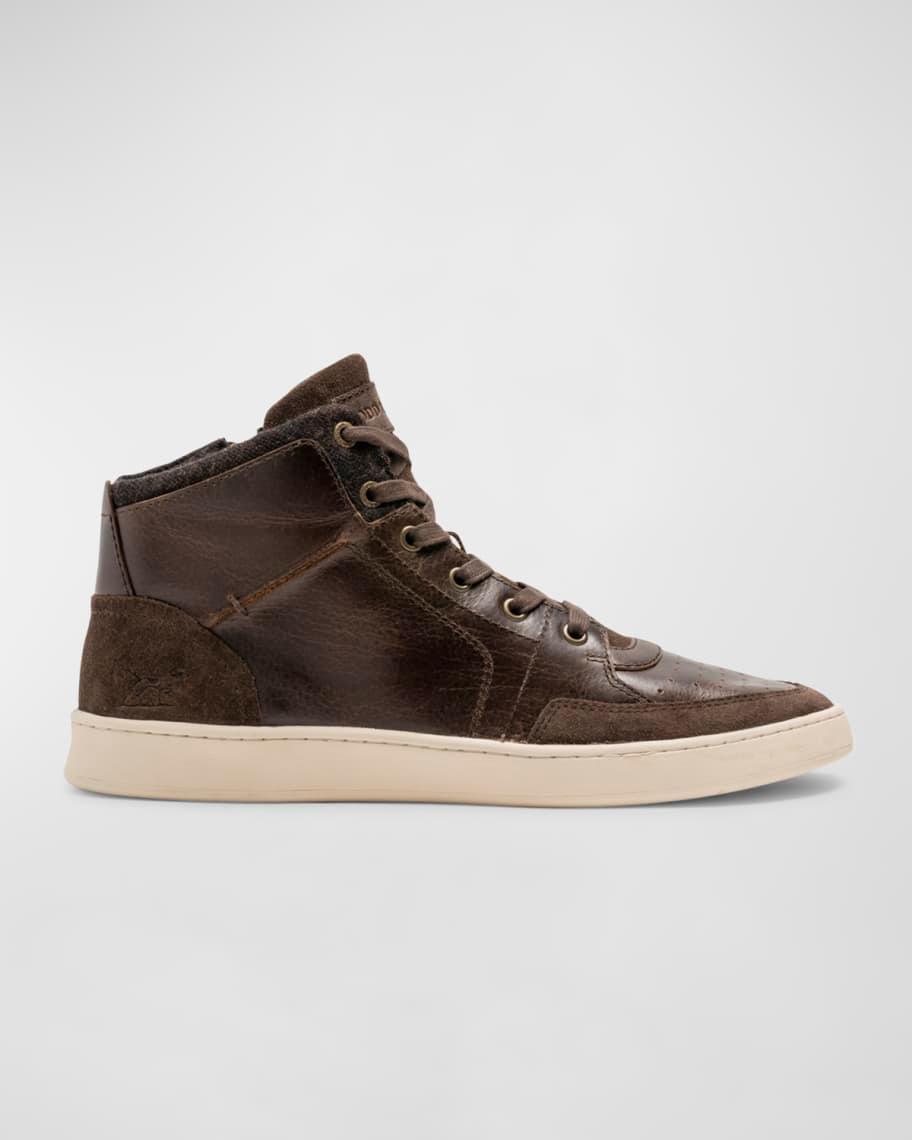 Mens Sussex High Street Leather High-Top Sneakers Product Image