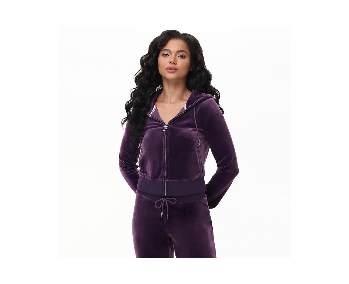 Juicy Couture Womens Og Big Bling Velour Hoodie Product Image