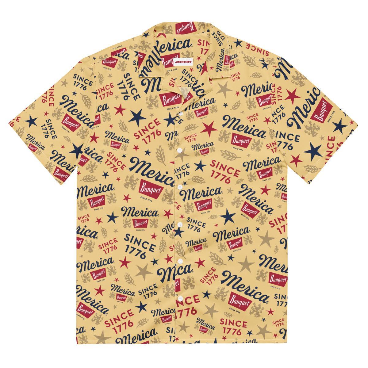 Merica Banquet Beer - Button Up Shirt Product Image