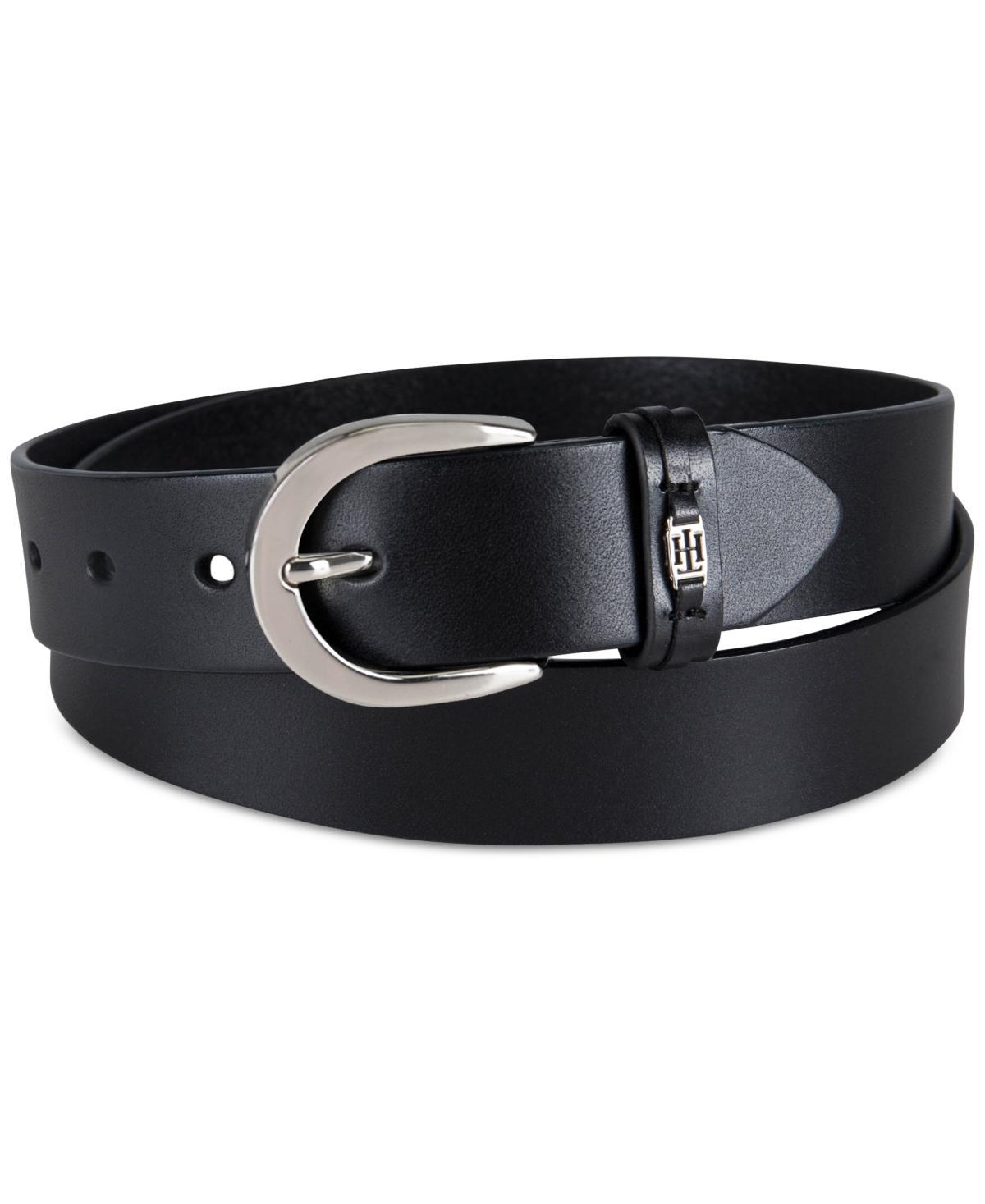 Tommy Hilfiger Womens Signature Leather Jean Belt Product Image