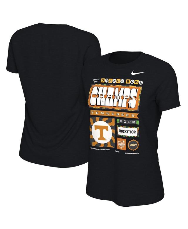 Womens Nike Black Tennessee Volunteers 2022 Orange Bowl Champions Locker Room T-shirt Product Image