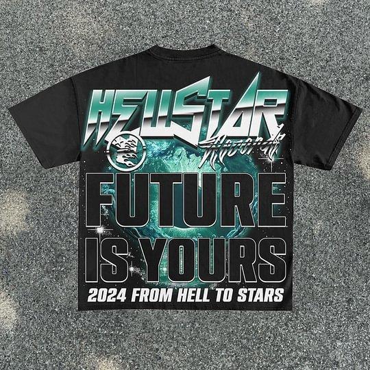 Hellstar Future Is Yours Graphic Cotton T-Shirt Product Image