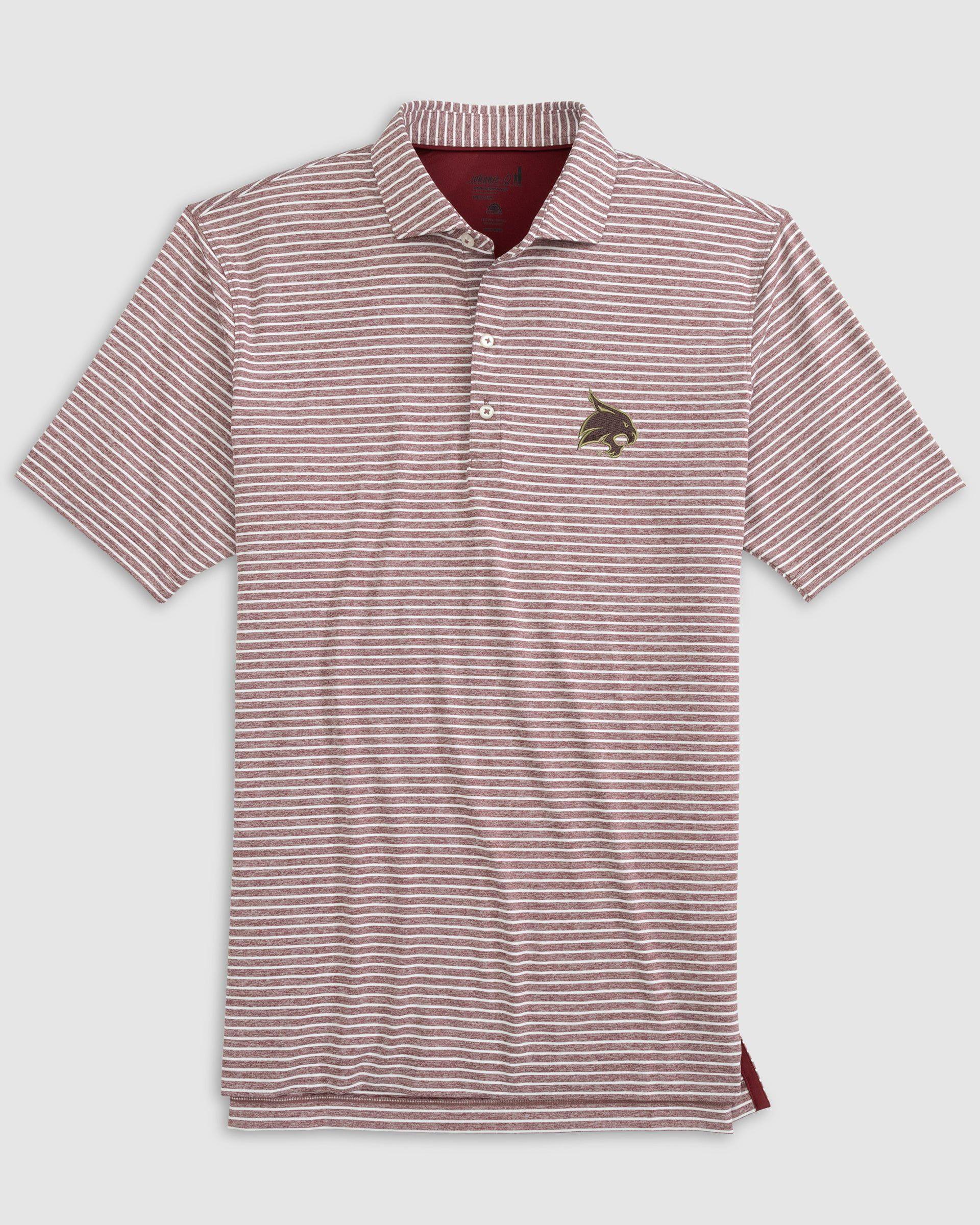 University of South Carolina Clipperr Striped Jersey Performance Polo Male Product Image