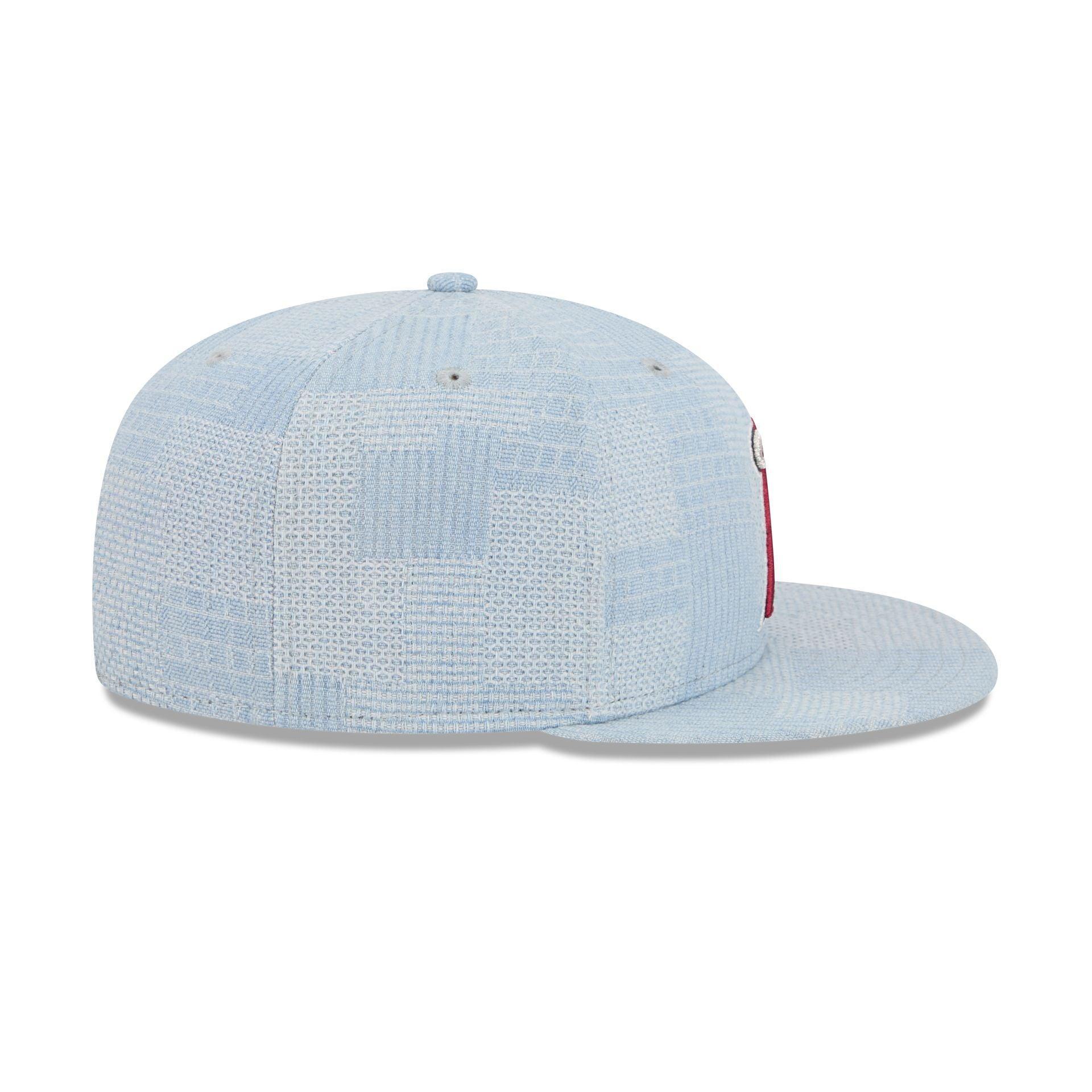 Los Angeles Angels Denim Patchwork 9FIFTY Snapback Hat Male Product Image