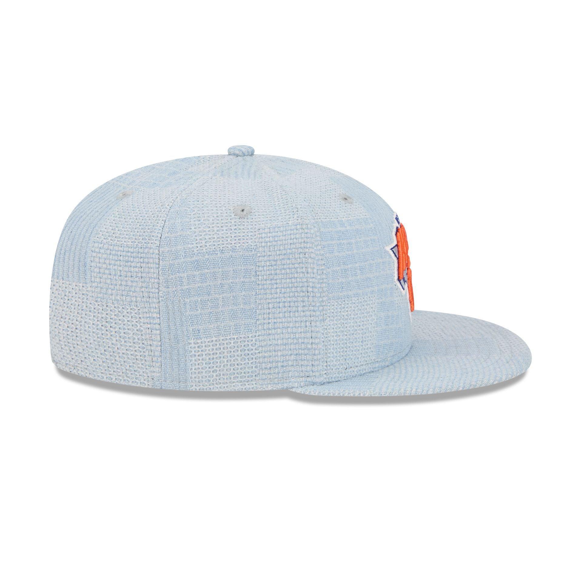 New York Knicks Denim Patchwork 9FIFTY Snapback Hat Male Product Image