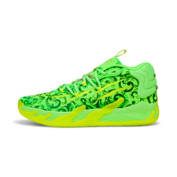 PUMA x LAMELO BALL MB.03 LaFrancÃ© Men's Basketball Shoes in Fluro Green Pes/Green/Fluro Yellow Pes Product Image