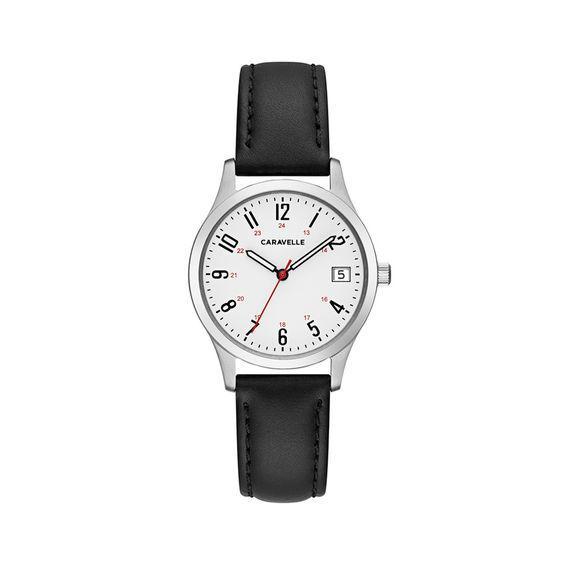 Ladies' Caravelle by Bulova Strap Watch with White Dial (Model: 43M118) Product Image