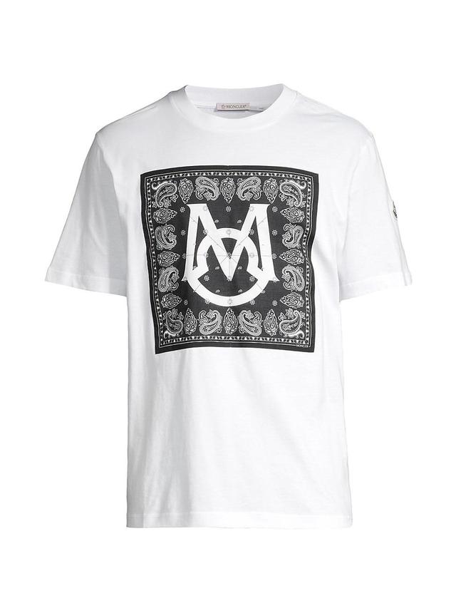 Mens Moncler Man Logo Bandana T-Shirt Product Image