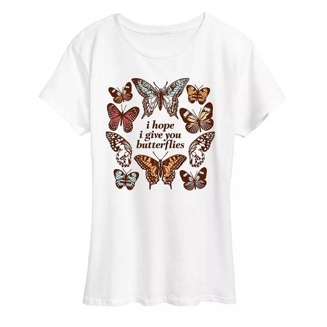 Womens Give You Butterflies Graphic Tee Product Image