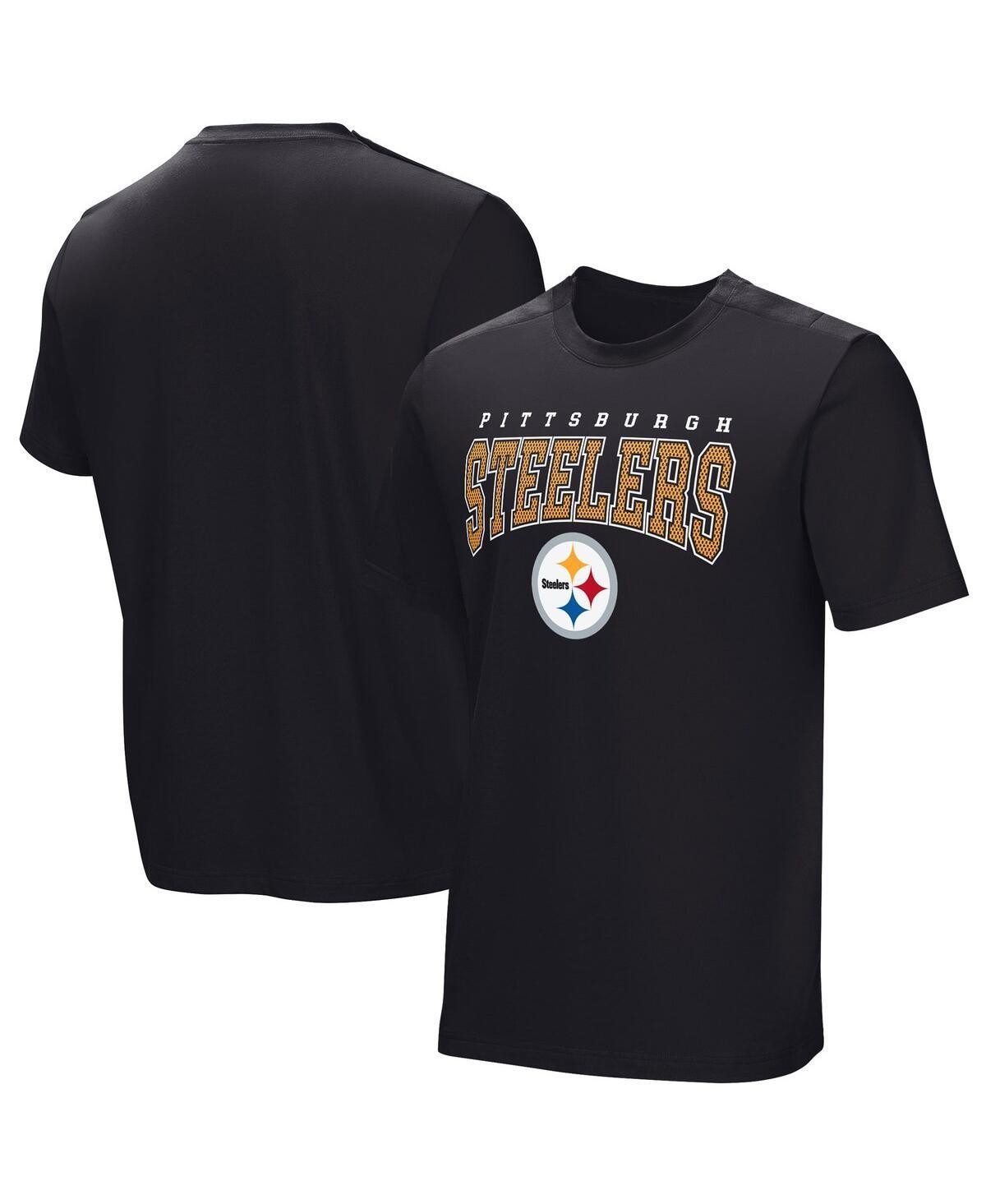 Mens Black Pittsburgh Steelers Home Team Adaptive T-shirt Product Image