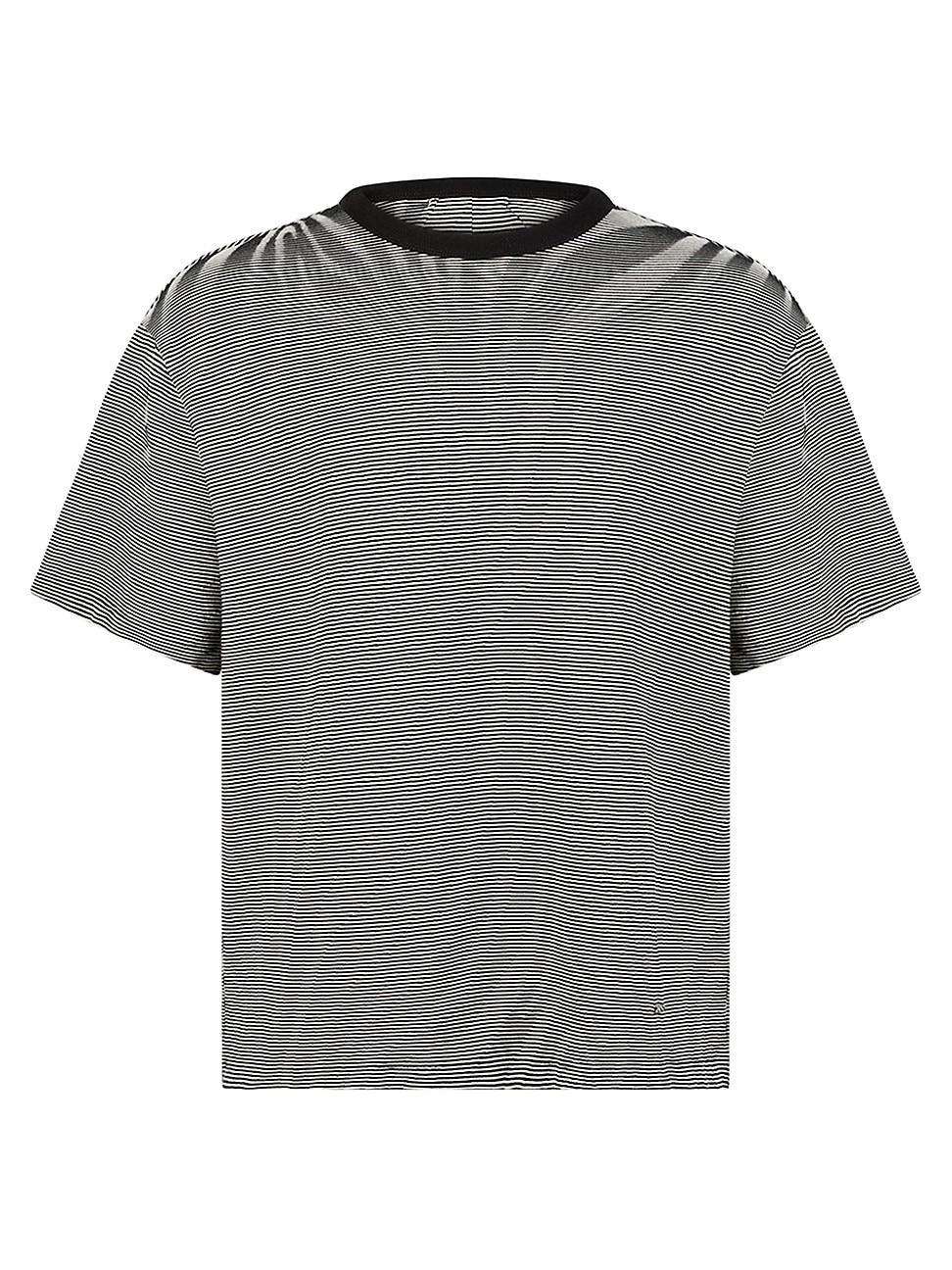 Mens Striped Oversized-Fit T-Shirt Product Image