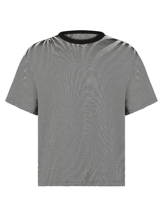 Mens Striped Oversized-Fit T-Shirt Product Image