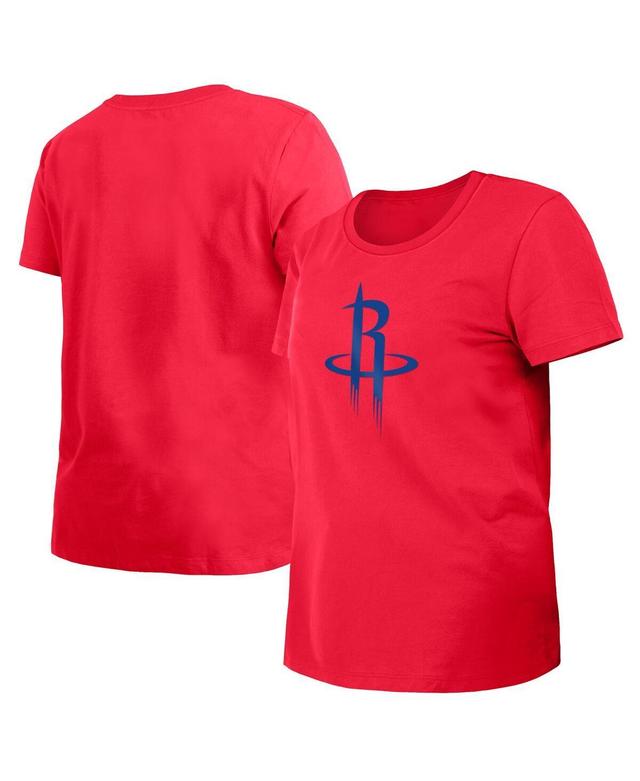 Womens New Era Red Houston Rockets 2023/24 City Edition T-shirt Product Image