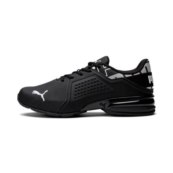 PUMA Viz Runner Repeat Men's Running Sneakers in Black/White Product Image