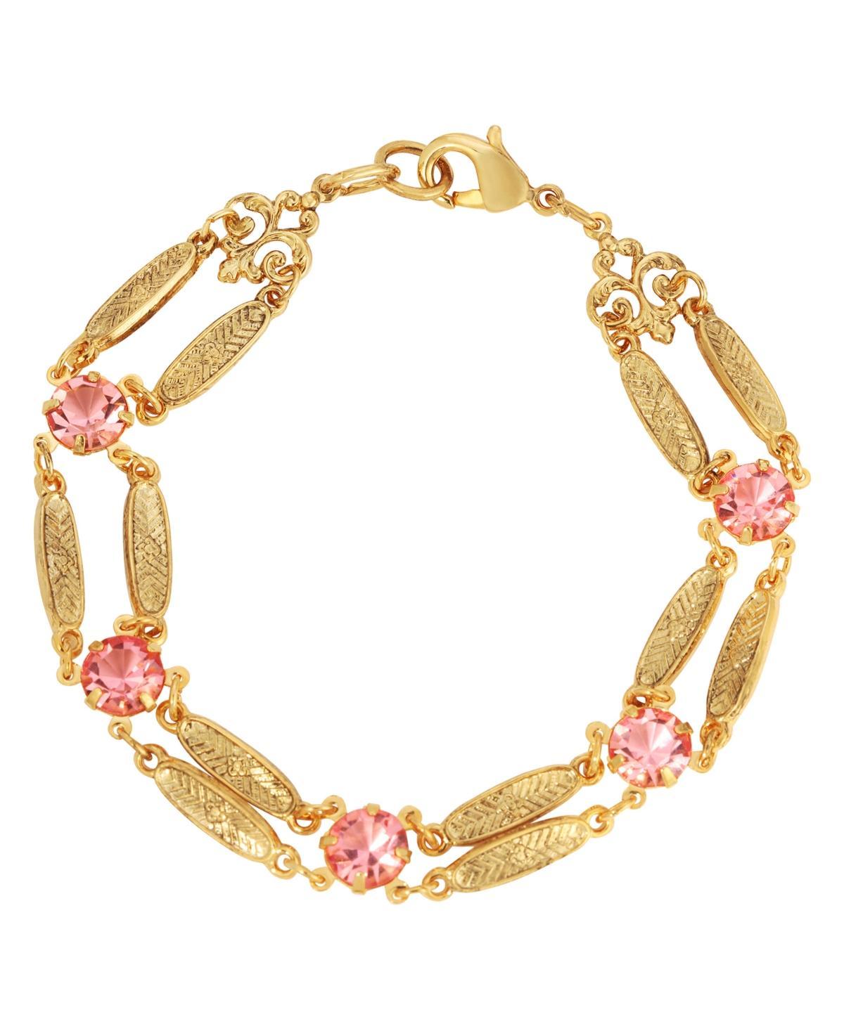 2028 Crystal Gold-Tone Link Bracelet Product Image