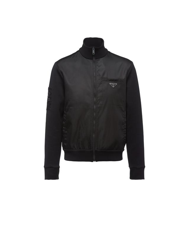 Fleece jacket with Re-Nylon details Product Image