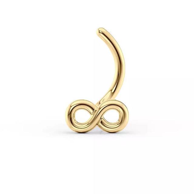 Lila Moon Curved Infinity Nose Stud, Womens, 14k Gold Product Image