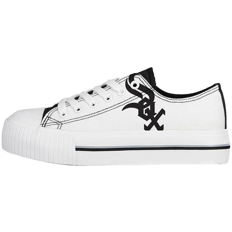 Womens FOCO Chicago White Sox Platform Canvas Shoes Product Image