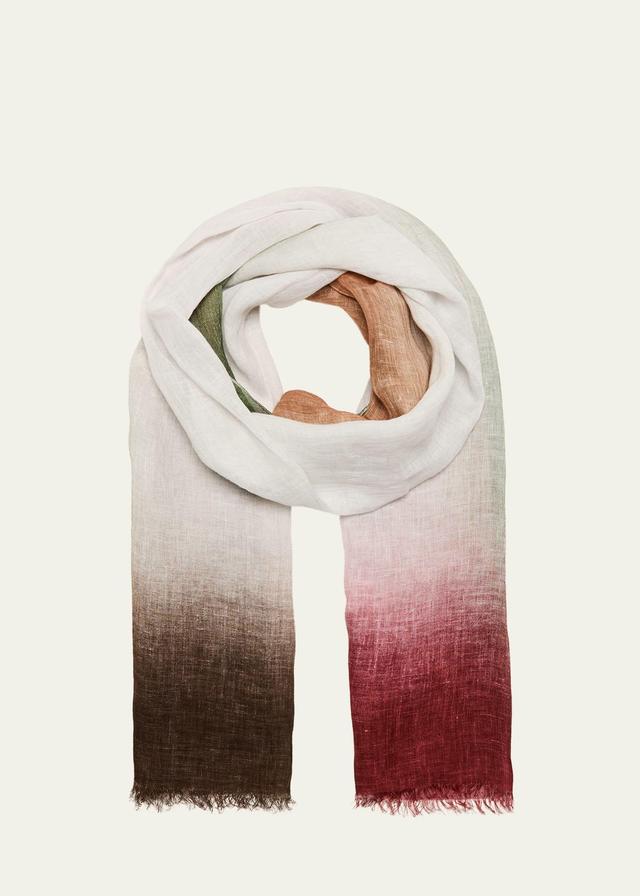 Mens Linen-Flax Ombre Scarf Product Image