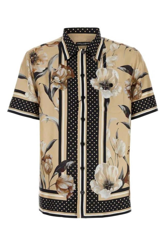 Printed Silk Shirt In Multicolor Product Image