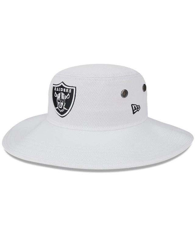 Mens New Era White Las Vegas Raiders 2023 Nfl Training Camp Panama Bucket Hat Product Image