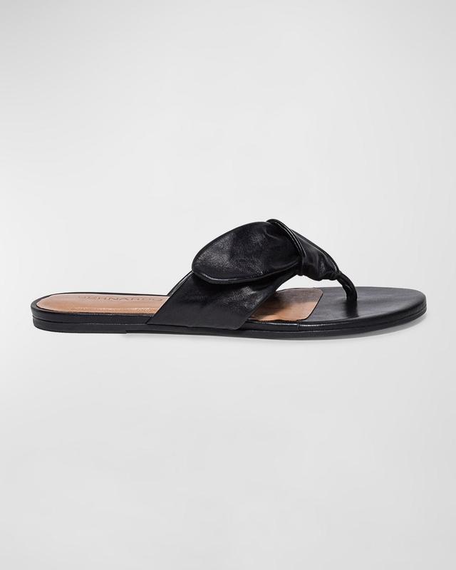 Calfskin Thong Slide Sandals Product Image