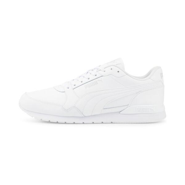 PUMA ST Runner v3 L Men's Sneakers in White/Grey/Violet Product Image