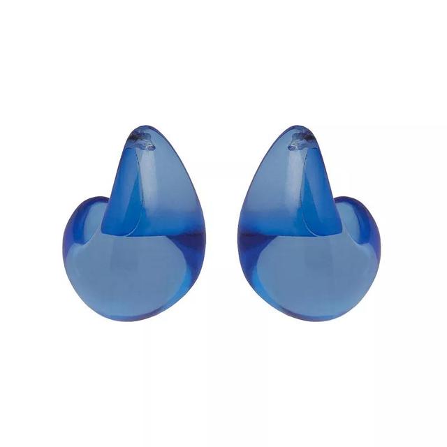 LC Lauren Conrad Blue Teardrop Earrings, Womens Product Image