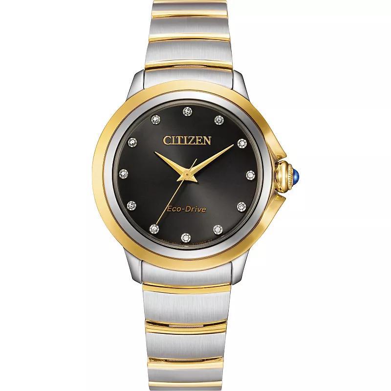 Citizen Womens Ceci Three Hand Gold Stainless Steel Bracelet Watch Product Image