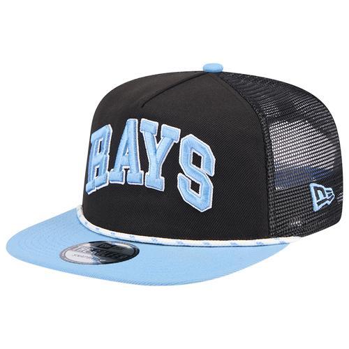 Mens New Era Tampa Bay Rays Throwback Meshback Golfer Hat Product Image