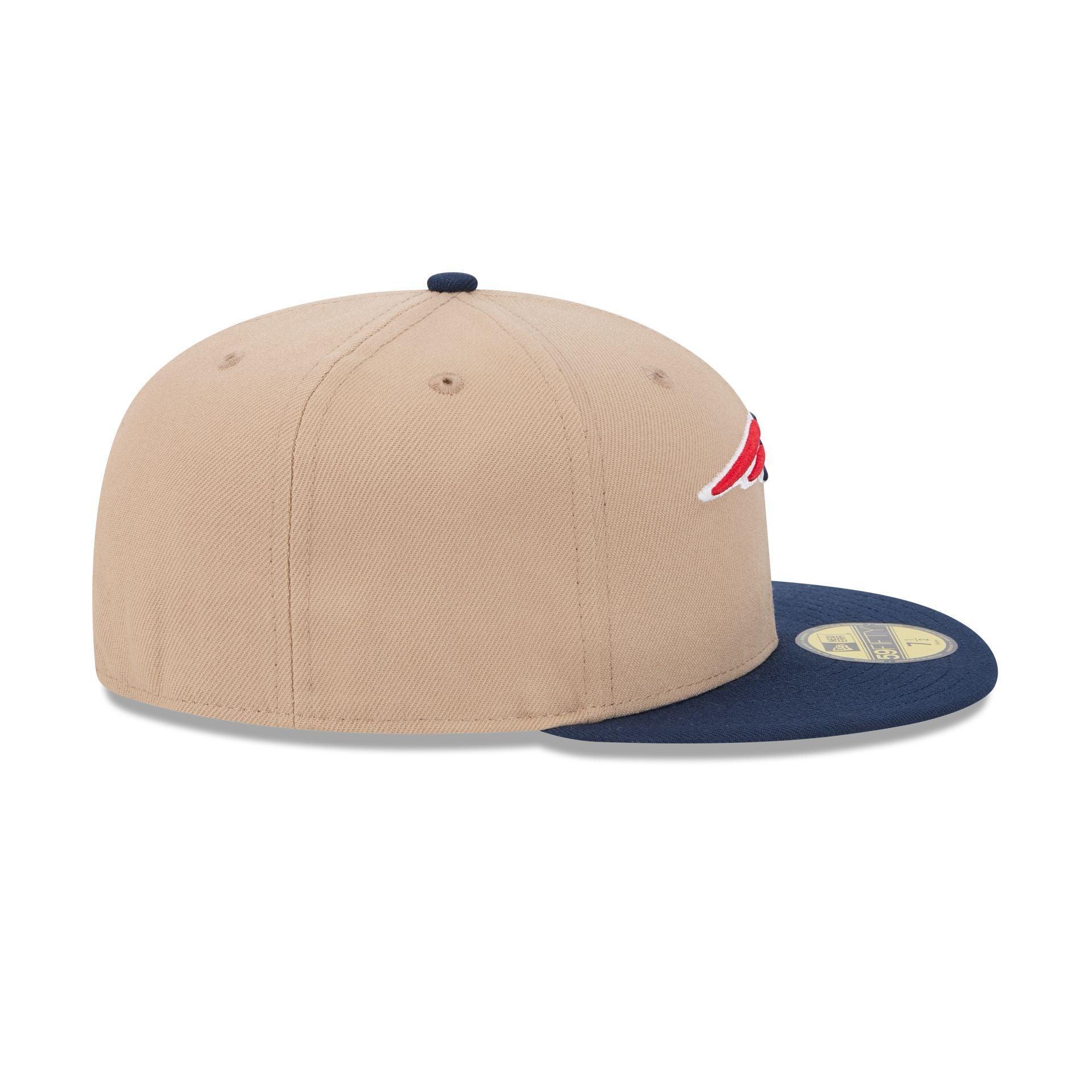 New England Patriots Camel 59FIFTY Fitted Hat Male Product Image