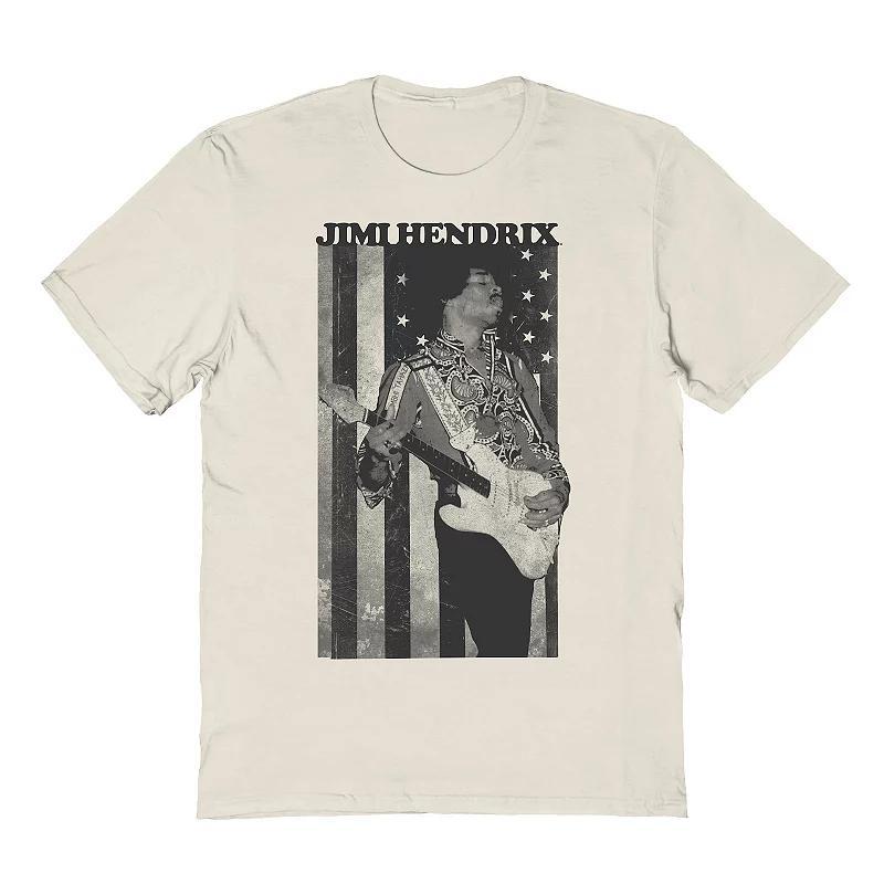 Mens Jimi Hendrix Flag Graphic Tee Product Image