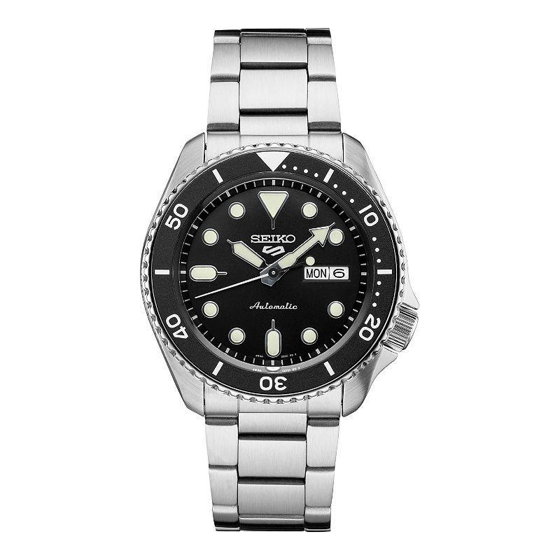 Seiko Mens Automatic 5 Sports Stainless Steel Bracelet Watch 43mm Product Image