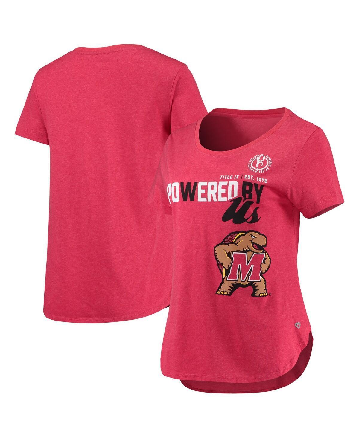 Womens Colosseum Heathered Maryland Terrapins PoWered By Title IX T-Shirt Product Image