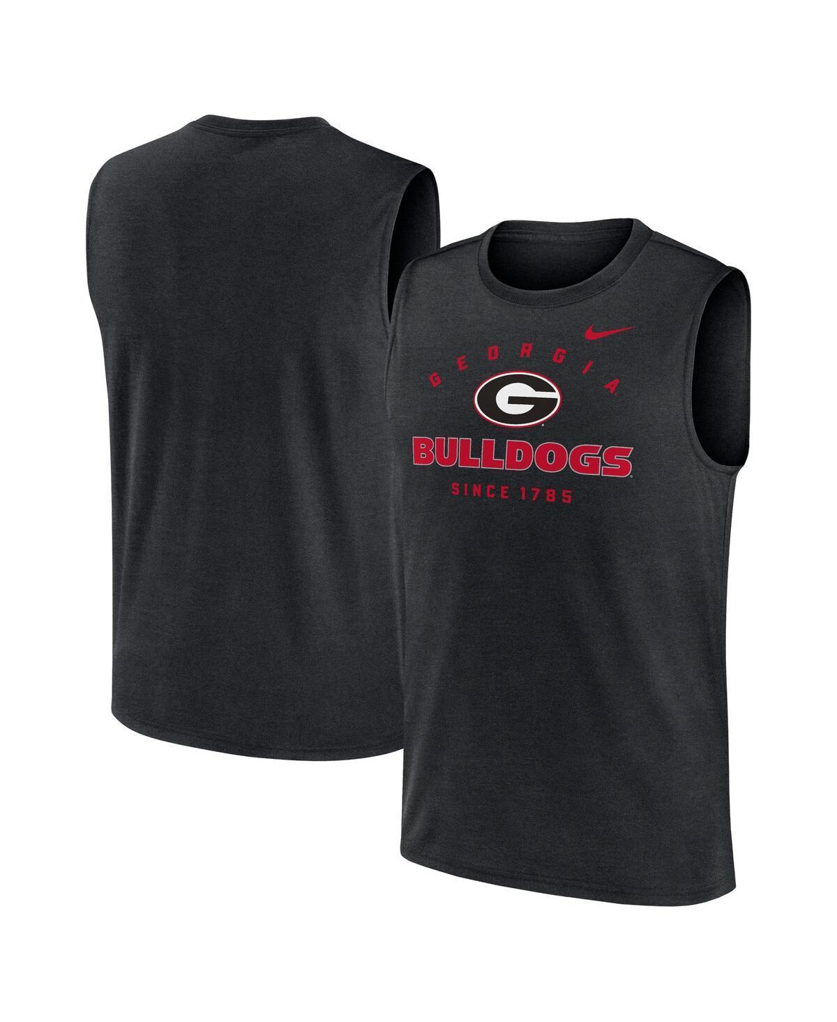 Nike Mens Black Georgia Bulldogs Primetime Legend Lock Up Performance Muscle Tank Top Product Image