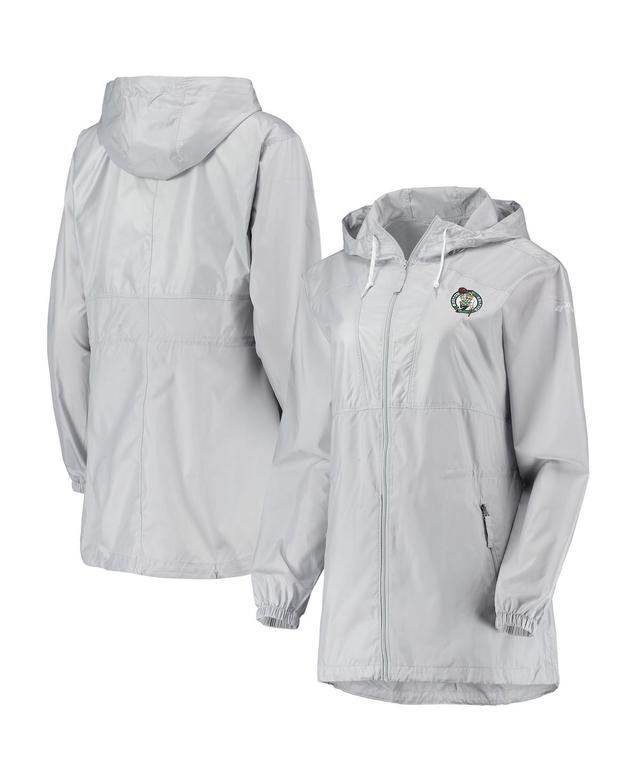 Womens Columbia Gray Boston Celtics Flashback Full-Zip Jacket Product Image