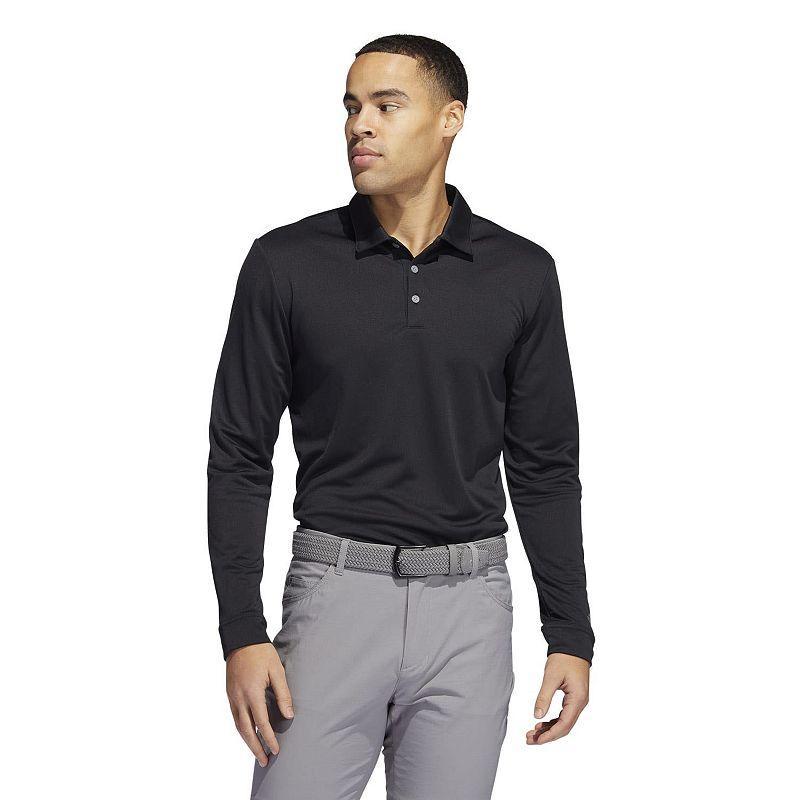 Mens adidas UPF Polo Shirt Black Product Image