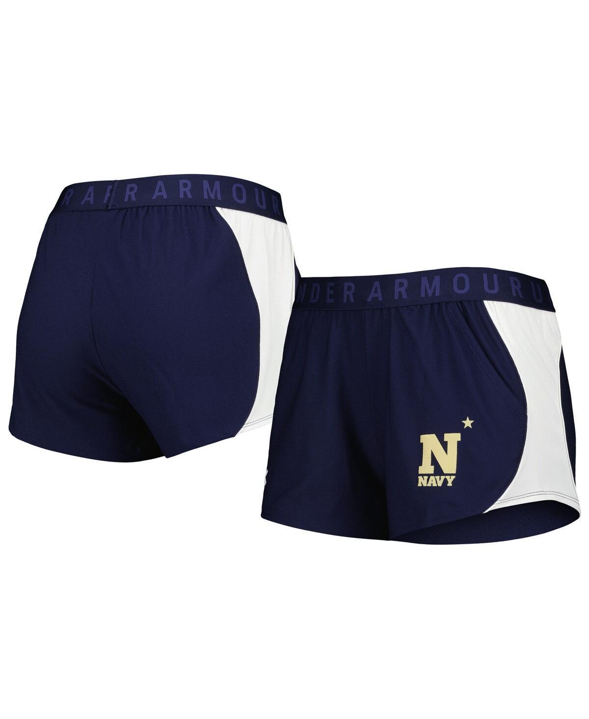 Womens Under Armour Navy Navy Midshipmen Game Day Tech Mesh Performance Shorts - Navy Product Image