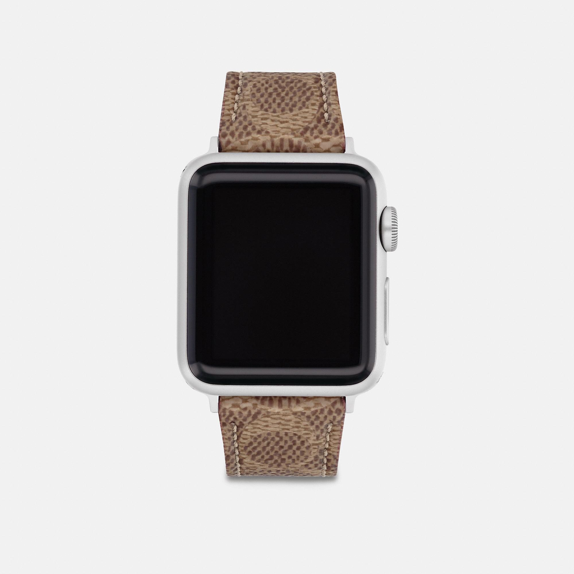 COACH Womens Signature Canvas 3840mm Band for Apple Watch Product Image