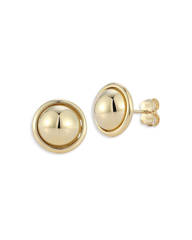 Saks Fifth Avenue Womens 14K Yellow Gold Button Stud Earrings Product Image