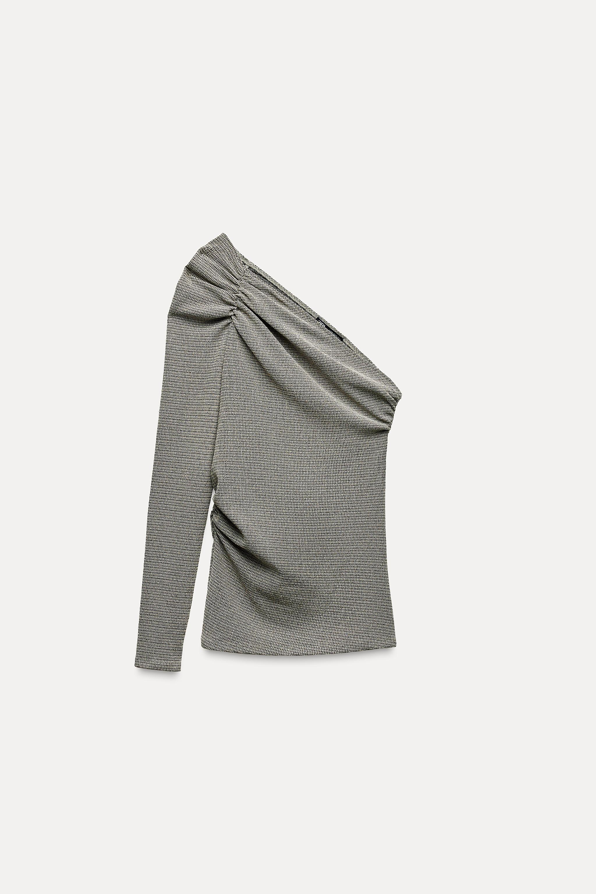 TEXTURED ASYMMETRIC TOP Product Image