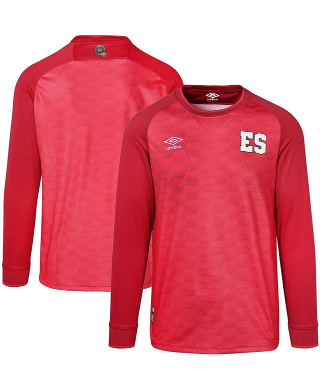 Mens Umbro Red El Salvador National Team 2023/24 Replica Long Sleeve Jersey - Red Product Image