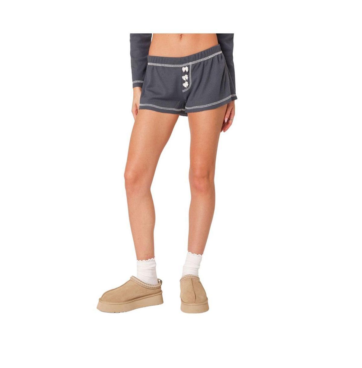 Womens Peoni waffle shorts Product Image