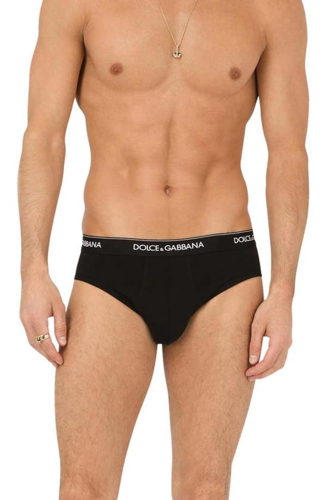 2-pack Logo Waist Midi Briefs In Black Product Image