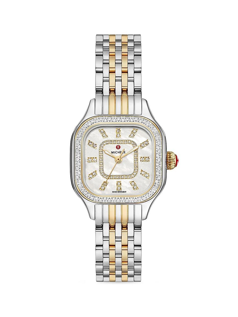 MICHELE Meggie Diamond Dial Bracelet Watch, 29mm Product Image