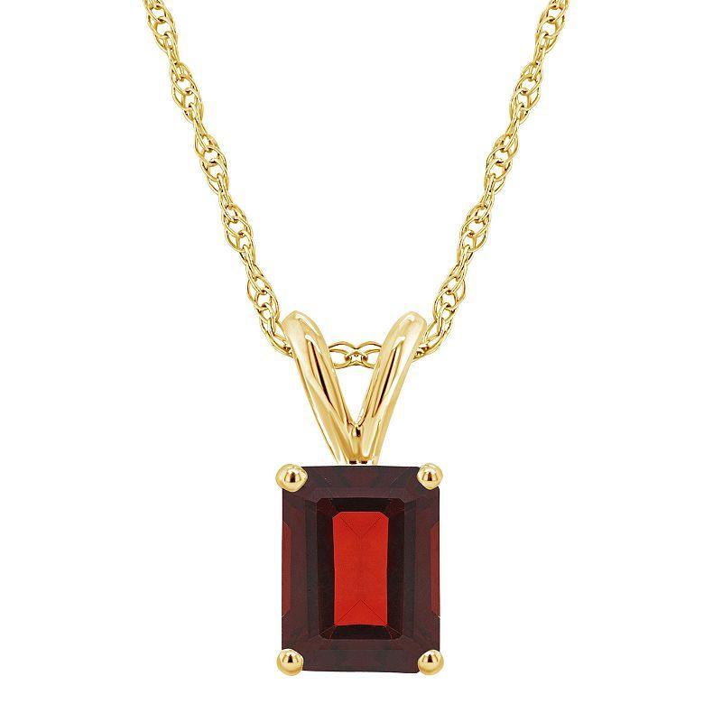 Garnet (2 ct. t.w.) Pendant Necklace in 14K Yellow Gold Product Image