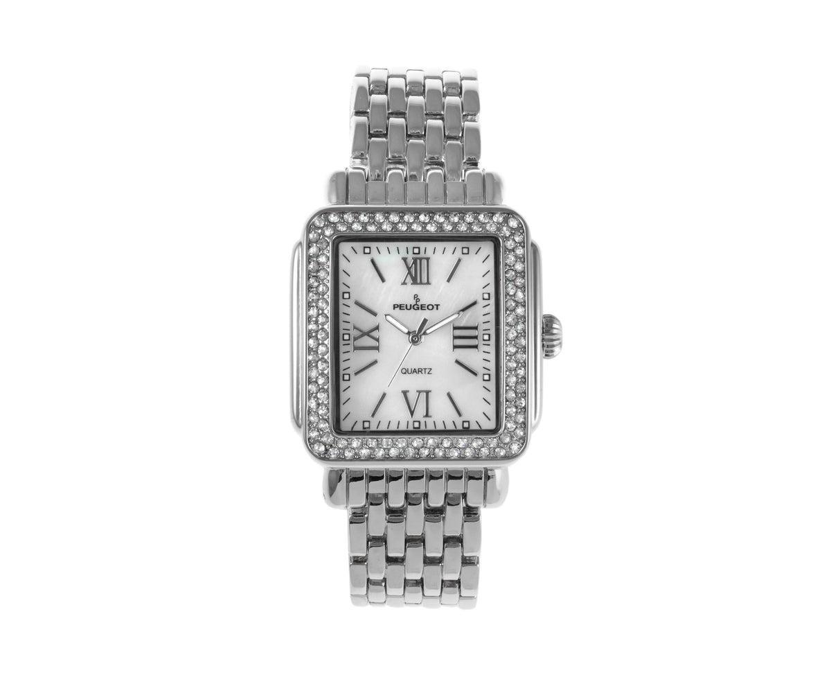 Peugeot Womens 36X30mm Silver Tank Bracelet Watch Panther Link Bracelet Product Image