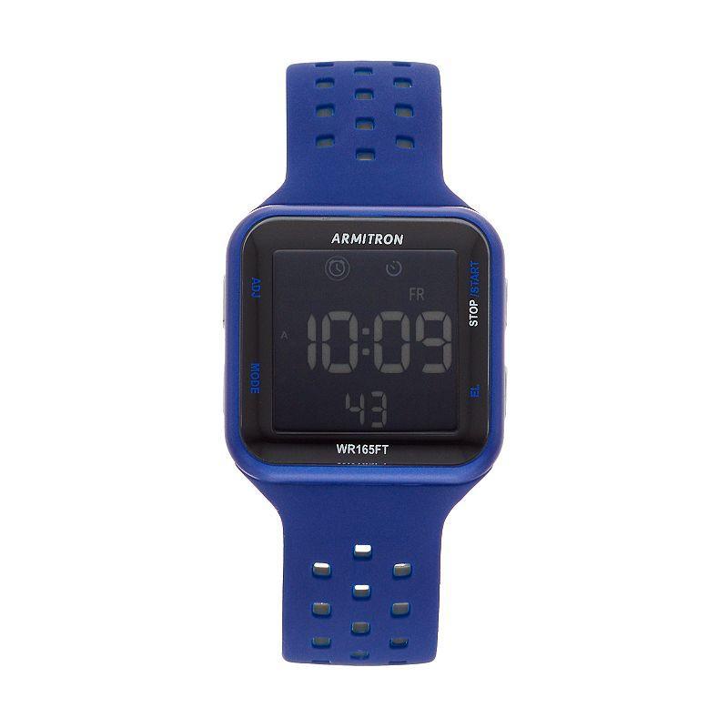 Armitron Digital Chronograph Sport Watch, Mens Blue Product Image