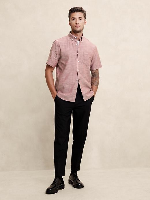 Slim Cotton Oxford Shirt Product Image